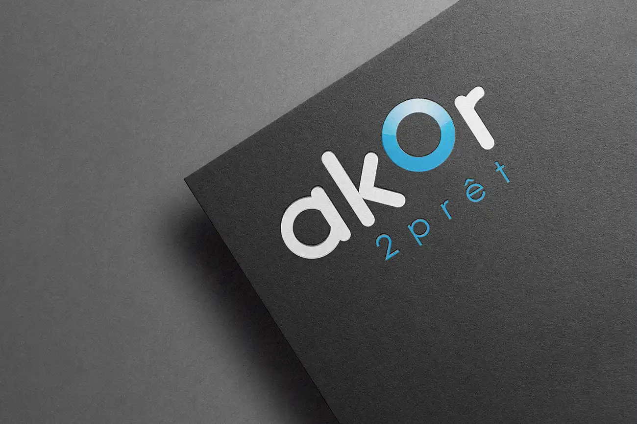Création logo Akor2prêt par Click-création - Design moderne et épuré pour un courtier en prêt immobilier