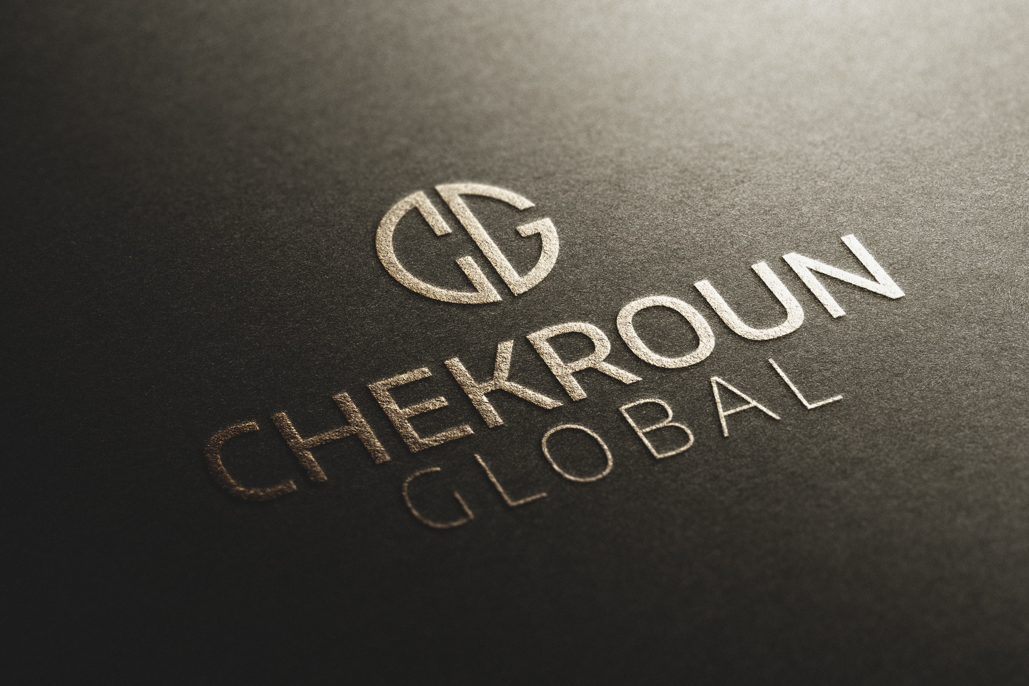 Création graphique logo par Click-création (studio de graphistes Guerlédan Bretagne 22) Chekroun Global