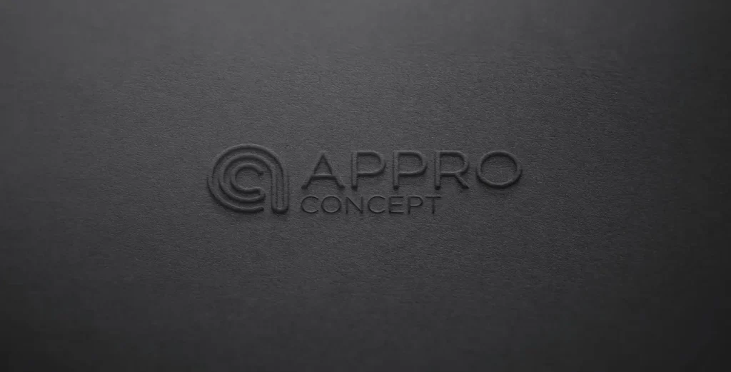 Design logo Appro Concept par Click-création - Identité visuelle moderne et élégante