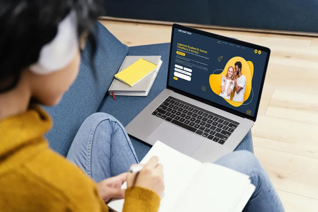 Site web Pré Saint-Jean conçu par Click-création - Découvrez votre futur logement étudiant à Annecy