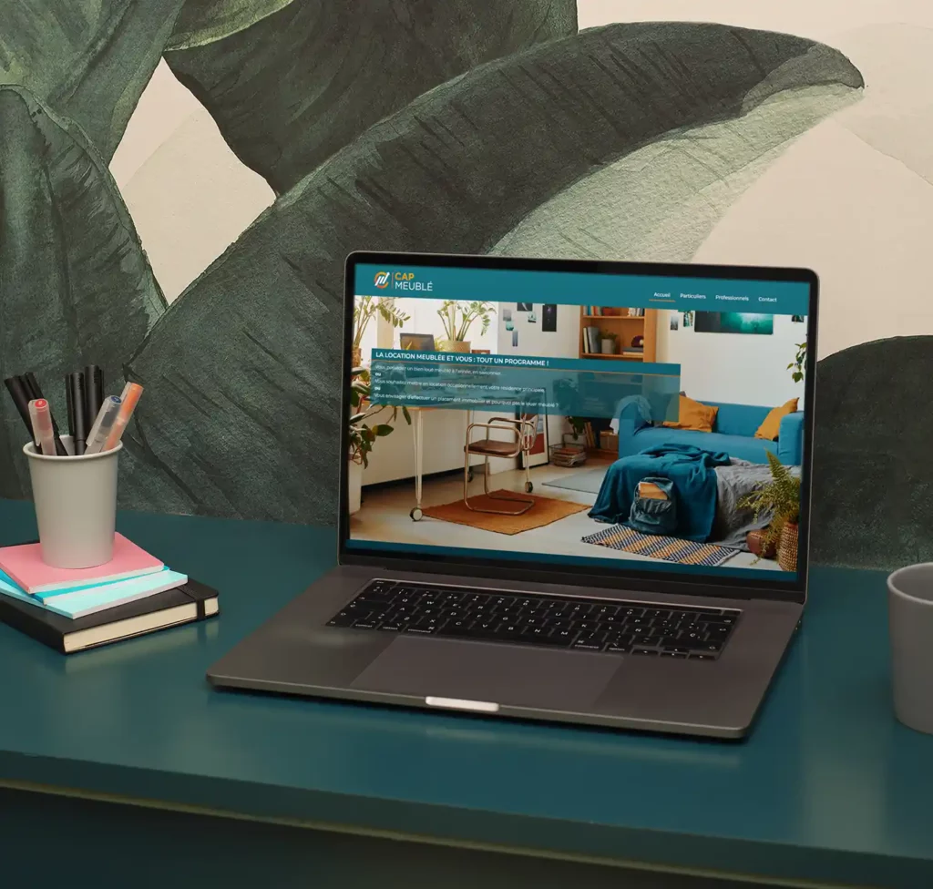 Site web Cap Meublé par Click-création - Plateforme dédiée à l'investissement en location meublée Titre