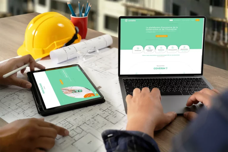 Création de site web pour courtier en assurance - Coverim par Click Création Bretagne.