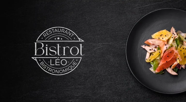 creation logo Bistrot Leo click creation