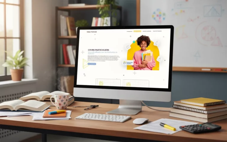 creation site web professeur particulier fabiennarbonne par Click creation