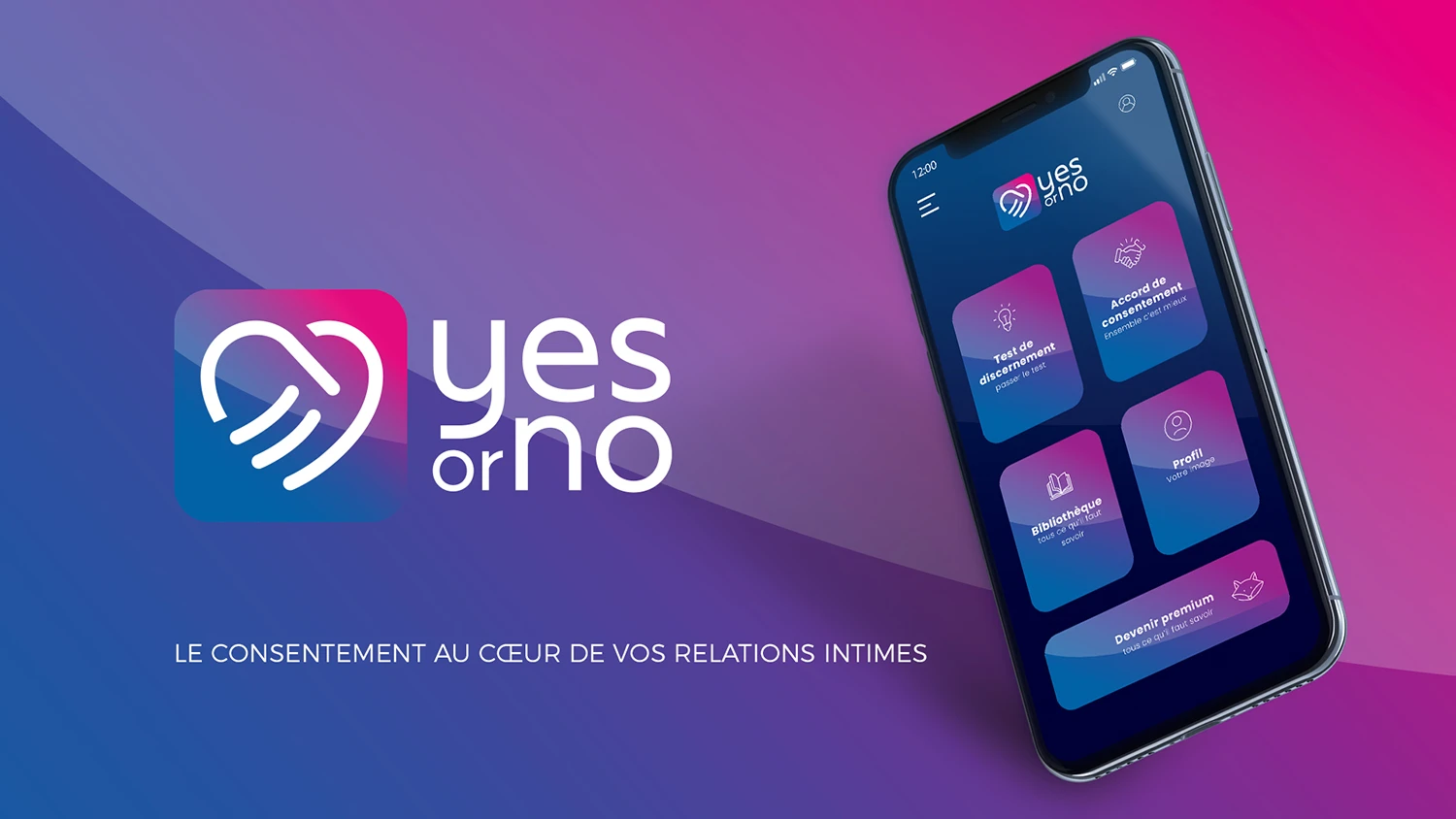 Création de logo application Yes or No par Click-création