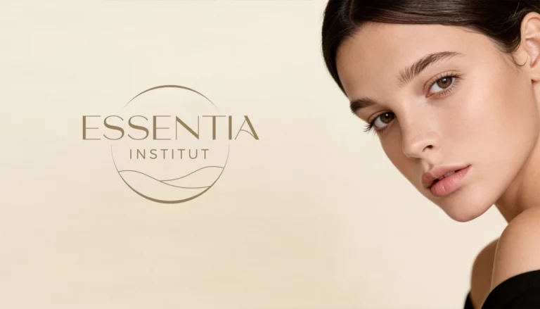 Création logo esthétique Essentia par Click‑Création