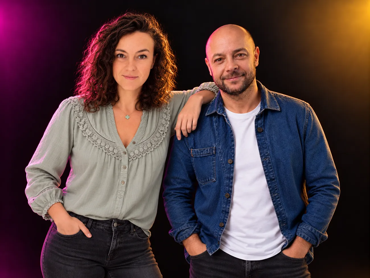 Corinne Maillet et Jean-Fabien Laisnard, graphistes chez Click-Création